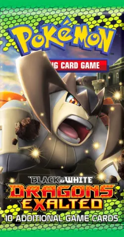 SEALED Pokemon Dragon's Exalted English Terrakion Artwork Booster Pack - Image 1