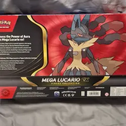 Pokemon Mega Lucario EX Figure Collection Box Promo Booster Figure TCG English - Image 2