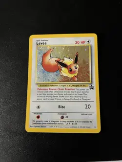 2000 Eevee Holofoil Black Star Promo #11 WOTC Vintage Eeveelution - Image 1