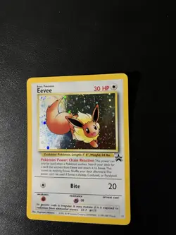 2000 Eevee Holofoil Black Star Promo #11 WOTC Vintage Eeveelution - Image 3