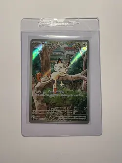 Pokemon TCG Meowth 106/94 Phantasmal Flames Illustration Rare Holo NM - Image 1