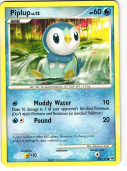Piplup Common Pokemon TCG Platinum 85/133 - Image 1