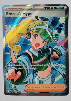 Emcee's Hype 2025 Pokemon #220 ULTRA RARE - Destined Rivals - NEAR MINT - MINT!! - Image 1