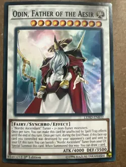 YuGiOh Legendary Hero Decks - Odin, Father Of The Aesir LEHD-ENB32 - 1st Edition - Image 1