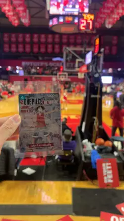 🔥🏀One Piece Monkey.D.Luffy US College Basketball Promo Card PRESALE🏀🔥 - Image 1