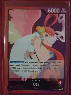One Piece TCG Custom Red/Purple Uta Deck Ready to Play Film - Image 1