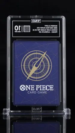 2025 ONE PIECE BANDAI CARD GAMES FEST #073 MONKEY D. LUFFY TAG 10 LIKE PSA - Image 2