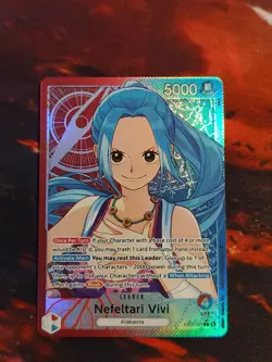 One Piece English EB03-001 Nefeltari Vivi (L) Leader Alt Art Heroines Edition - Image 1