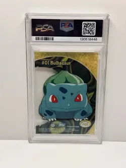 2000 TOPPS POKEMON BULBASAUR #PC2 TV ANIMATION CLEAR CARDS GEM MT PSA 10 - Image 2