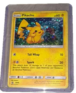 Pokemon Pikachu SM86 Promo Holo Basic Card SM Promo Pokemon TCG English - Image 1
