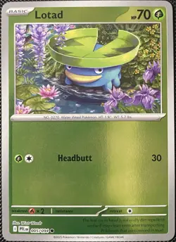 Lotad 005/094 Me02: Phantasmal Flames Reverse Holo - Pokemon Card - Image 1