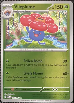 Vileplume 003/094 Me02: Phantasmal Flames Reverse Holo - Pokemon Card - Image 1
