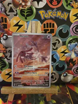 Pokemon card TCG Mesprit 204/19l Surging Sparks Illustration Rare Card - Image 1