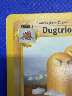 Dugtrio 19/102 Non Holo Rare Base Set Pokemon Card LP - Image 2