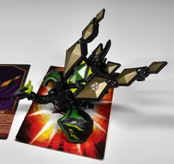 Bakugan Gundalian Invaders Darkus Dharak 600G & Gold Airkor 50G w/ Card - Image 2