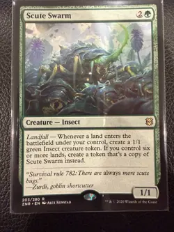 Scute Swarm Zendikar Rising Card #203/280 Regular LP - Image 1