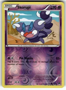 Skorupi 76/102 Triumphant LP Pokemon Card TCG - Image 1