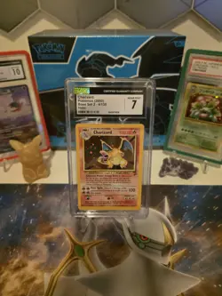 CGC 7 Charizard 2000 Base Set 2 4/130 Holo Pokemon Card - Image 1