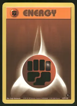Fighting Energy MP 127/132 Gym Challenge Pokemon Card - Image 1