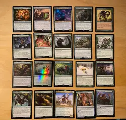 MTG Lot Of 20 Green Cards Including Rares and Mythics NM - Image 1