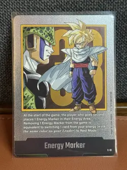 Energy Marker E-81 Silver Manga Booster 02 Dragon Ball Card English - Image 1