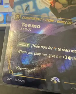 Teemo - Scout (GG EZ) - Riftbound Organized Play Promotional Cards (OPP) - Image 4
