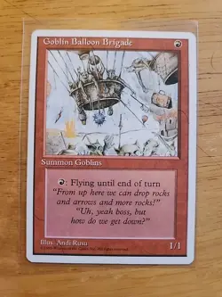 Goblin Balloon Brigade - Fourth Edition 4th - Uncommon - Red Creature - Image 1