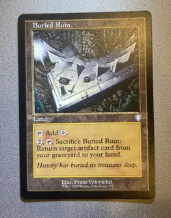 Buried Ruin (Retro Frame) #177 (NM) Brothers' War BRC Magic MTG - Image 1