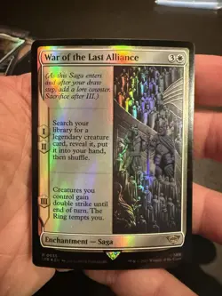 War of the Last Alliance Lord of the Rings 36 NM Foil - Image 1