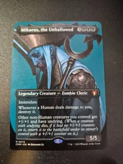 1x M/NM Borderless Mikaeus the Unhallowed Commander Masters MTG - Image 1