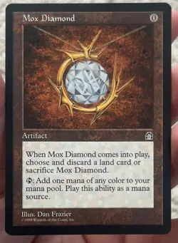 Mox Diamond Stronghold MtG Magic the Gathering Rare Artifact NM/LP - Image 1
