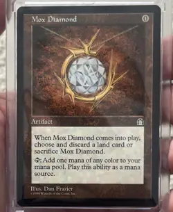 Mox Diamond Stronghold MtG Magic the Gathering Rare Artifact NM/LP - Image 2