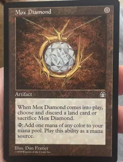 Mox Diamond Stronghold MtG Magic the Gathering Rare Artifact NM/LP - Image 3