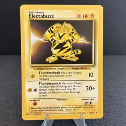 Electabuzz 20/102 Base Set Rare Non-Holo Vintage Pokemon TCG Card - Image 1
