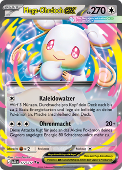 Pokemon Mega-Ohrdoch ex Erhabene Helden 172/217 - Image 1