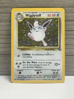 1999 Pokemon Jungle Wigglytuff Holo 16/64 Unlimited WOTC Vintage Rare EX - Image 1
