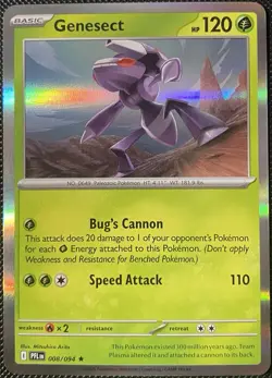 Genesect 008/094 Me02: Phantasmal Flames Holo - Pokemon Card - Image 1