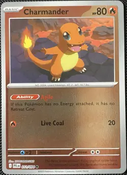 Charmander 011/094 Me02: Phantasmal Flames Reverse Holo - Pokemon Card - Image 1