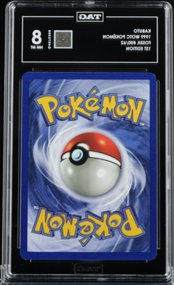 1999 Pokemon 1st Edition Fossil KABUTO - Non Holo Card #50/62 TAG 8 - READ DESC - Image 2