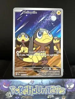Pokemon Card Helioptile 143/132 Mega evolution Illustration Rare Near Mint - Image 1