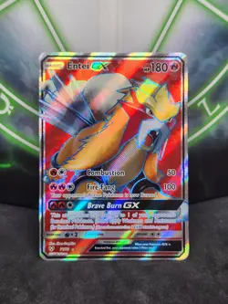Pokemon Entei GX 71/73 SM Shining Legends Full Art LP - Image 1