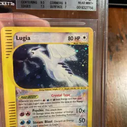 Pokemon Lugia Aquapolis Crystal Type Holo Rare #149 bgs 7.5 - Image 3
