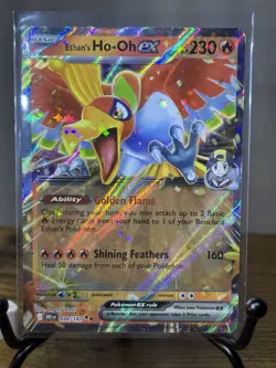 Pokemon TCG: Destined Rivals: 39/182: Ethan's Ho-Oh EX Double Rare (NM) - Image 1
