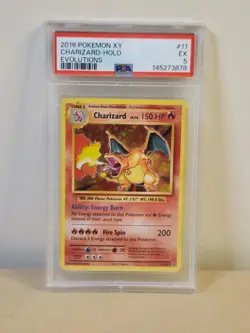 2016 Pokemon XY Charizard - Holo - Evoloutions #11 - EX - PSA 5 - Image 1