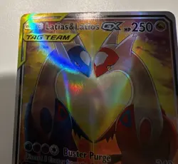 Replica Pokemon TCG Latias Latios Tag Team GX Replica Art 170/181 - Image 3