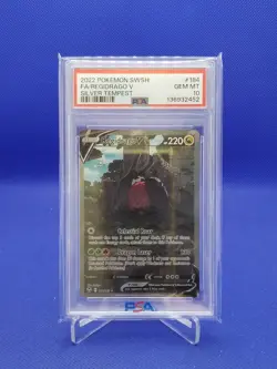 2022 Pokemon SWSH Silver Tempest #184 FA Regidrago V PSA 10 GEM MINT - Image 1
