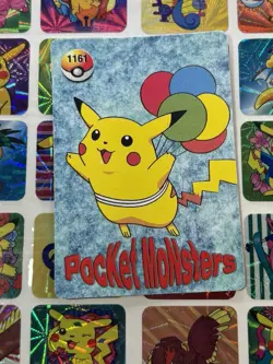 Pokemon Vintage Pocket Monsters Vending HOLO Prism Sticker 1999 Bandai Nintendo - Image 5