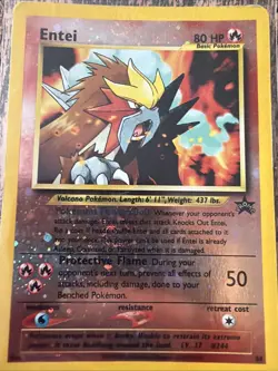 Entei 244 Neo 2 Reverse Holo Rare Pokemon TCG - Image 3