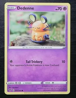 2020 Pokemon Sword & Shield Vivid Voltage 077/185 COMMON Dedenne MINT - Image 1