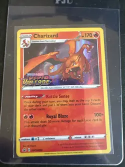 Pokemon Charizard SWSH066 Vivid Voltage Prerelease Promo Battle Sense Royal Blaz - Image 1